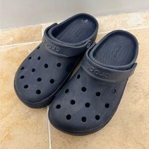 Navy Blue Crocs